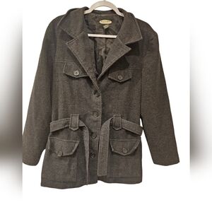 Women's Size Large Old Navy Charcoal‎ Color Pea Coat